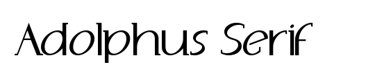 Adolphus Serif