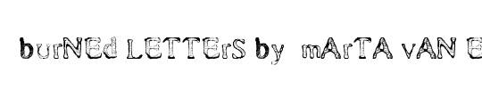Burned Letters by  Marta van Eck