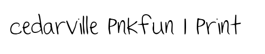 Cedarville Pnkfun 1 Print