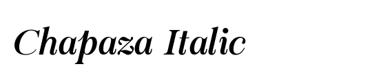 Chapaza Italic