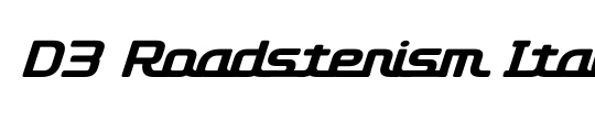 D3 Roadsterism Italic