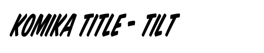 Komika Title - Tilt