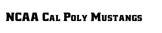 NCAA Cal Poly Mustangs