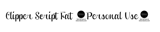 Clipper Script Fat (Personal Use)
