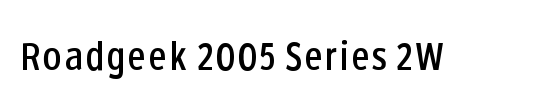 Roadgeek 2005 Series 2W