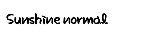 Sunshine normal