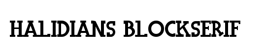 Halidians Blockserif