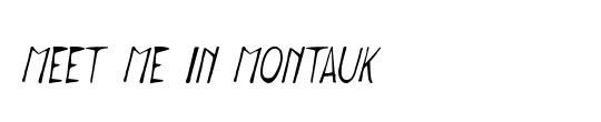 Meet me in Montauk