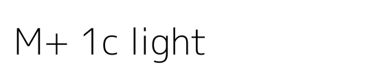 M+ 1c light