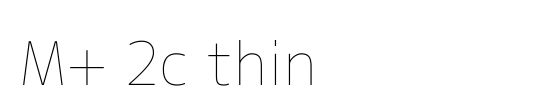 M+ 2c thin