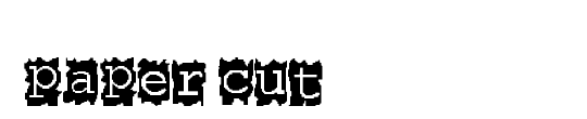 Paper Cut