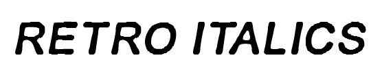 RETRO ITALICS