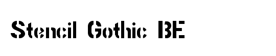 Stencil Gothic BE