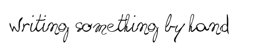 writing something by hand_FREE-