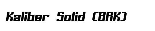 Kaliber Solid (BRK)