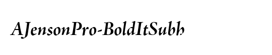 Adobe Jenson Pro Subh