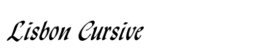 Lisbon Cursive