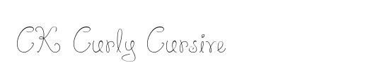 CK Curly Cursive