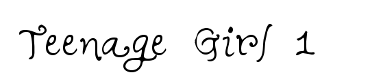Teenage Girl 1