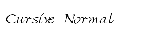 Cursive