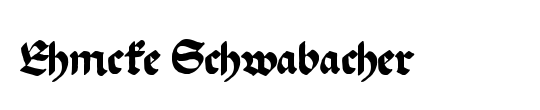 Ehmcke Schwabacher