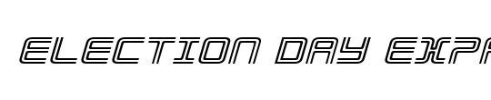 Election Day Expanded Italic