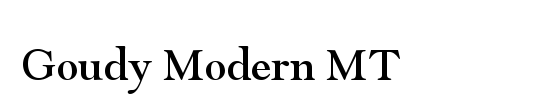 Goudy Modern MT