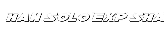 Han Solo Exp Shadow Italic