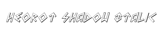 Heorot Shadow Italic