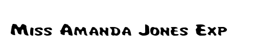Miss Amanda Jones Exp