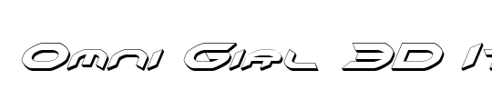 Omni Girl 3D Italic