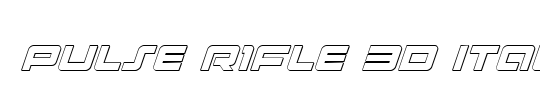 Pulse Rifle 3D Italic