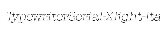TypewriterSerial-Xlight