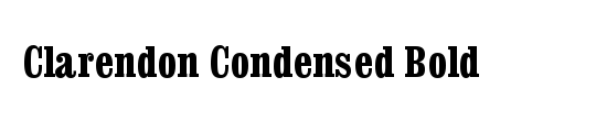 Clarendon Condensed