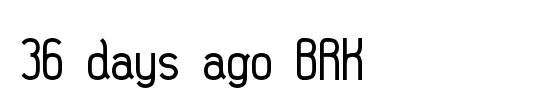 36 days ago BRK