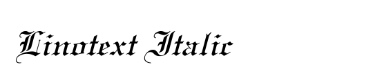 Linotext Italic
