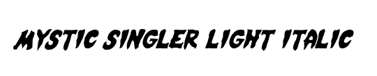 Mystic Singler Light Italic
