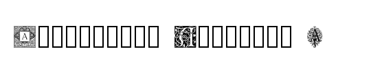 Ornamental Initials A