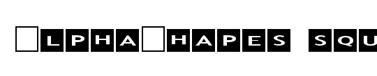 AlphaShapes squares