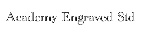 Academy Engraved Std