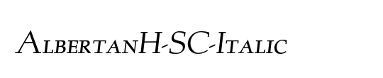AlbertanH-SC-Italic