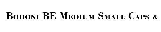 Bodoni BE