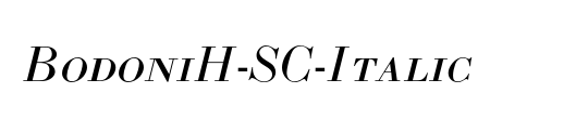 BodoniH-SC-Italic