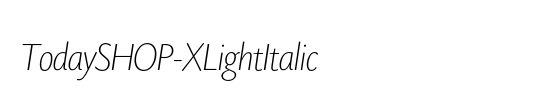 TodaySHOP-XLightItalic