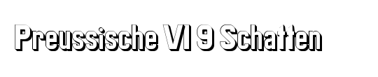 Preussische VI 9 Schatten