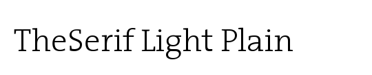 The Serif Light-