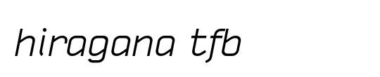 hiragana tfb