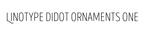 Didot LH OrnamentsOne