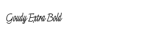 Goudy ExtraBold