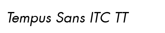 Tempus Sans ITC TT